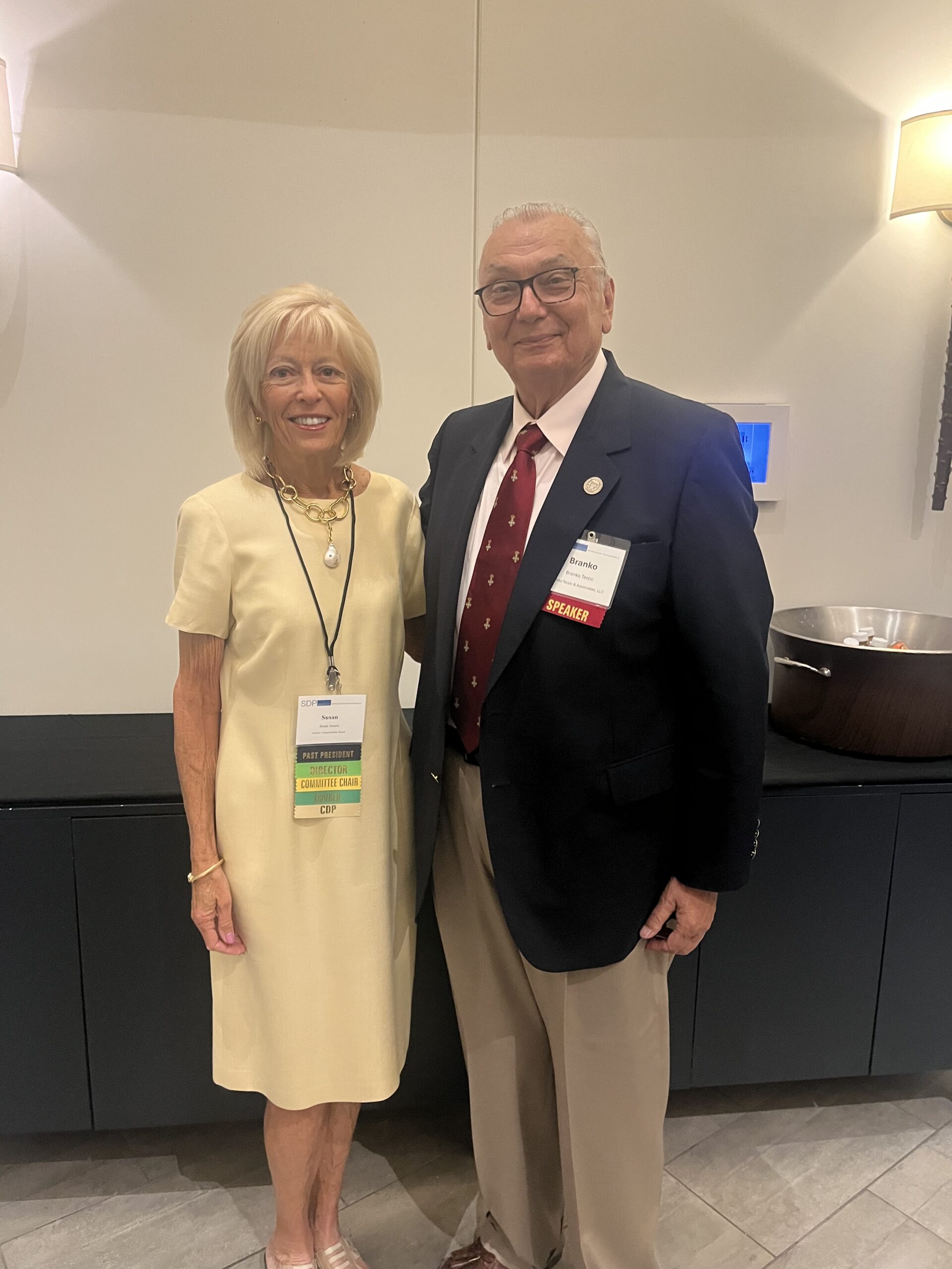 Dr. Susan Jensen Reichardt and Branko Terzic 